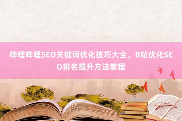 哔哩哔哩SEO关键词优化技巧大全，B站优化SEO排名提升方法教程