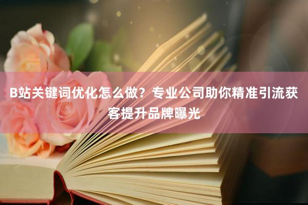 B站关键词优化怎么做？专业公司助你精准引流获客提升品牌曝光