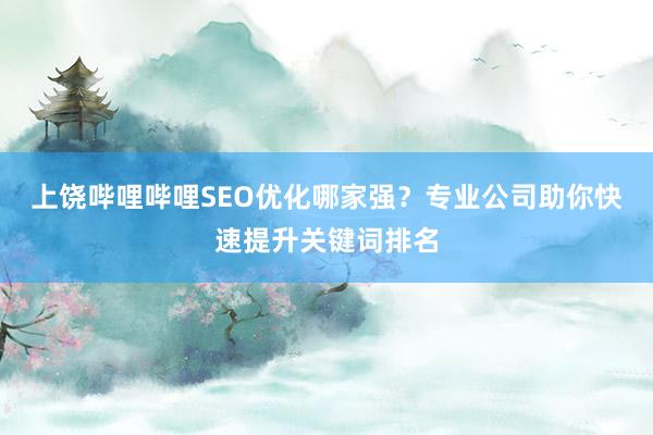 上饶哔哩哔哩SEO优化哪家强？专业公司助你快速提升关键词排名