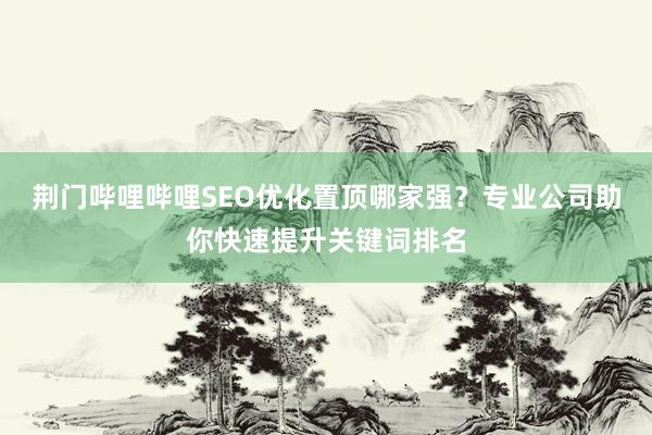 荆门哔哩哔哩SEO优化置顶哪家强？专业公司助你快速提升关键词排名
